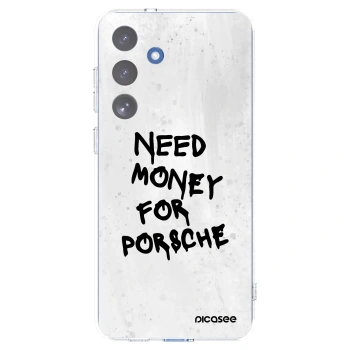 Picasee silikónový prehľadný obal pre Samsung Galaxy S25 FE 5G - White Dollar