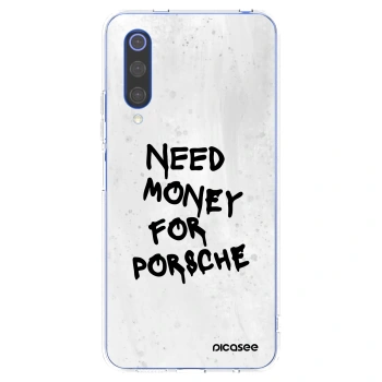 Picasee silikónový prehľadný obal pre Xiaomi Mi 9 SE - White Dollar
