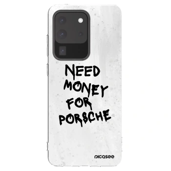 Picasee silikónový prehľadný obal pre Samsung Galaxy S20 Ultra 5G G988F - White Dollar