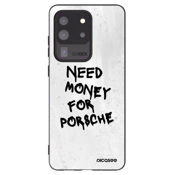 Picasee silikónový čierny obal pre Samsung Galaxy S20 Ultra 5G G988F - White Dollar