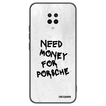 Picasee silikónový čierny obal pre Xiaomi Redmi Note 9 Pro - White Dollar