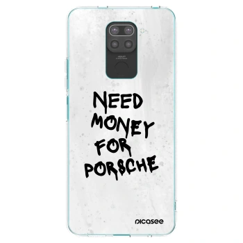 Picasee silikónový čierny obal pre Xiaomi Redmi Note 9 - White Dollar