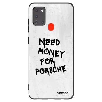 Picasee silikónový čierny obal pre Samsung Galaxy A21s - White Dollar