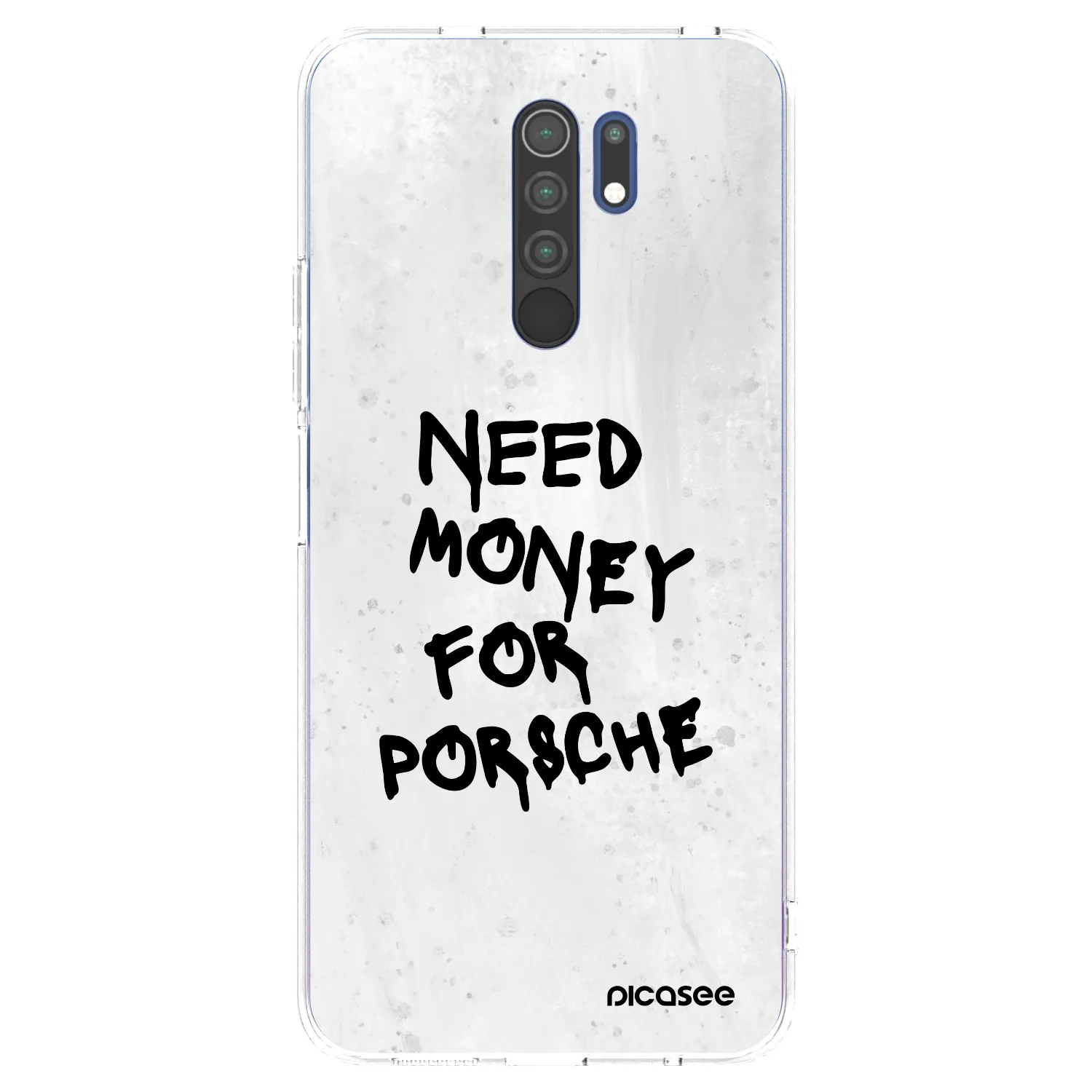 Picasee silikónový prehľadný obal pre Xiaomi Redmi 9 - White Dollar