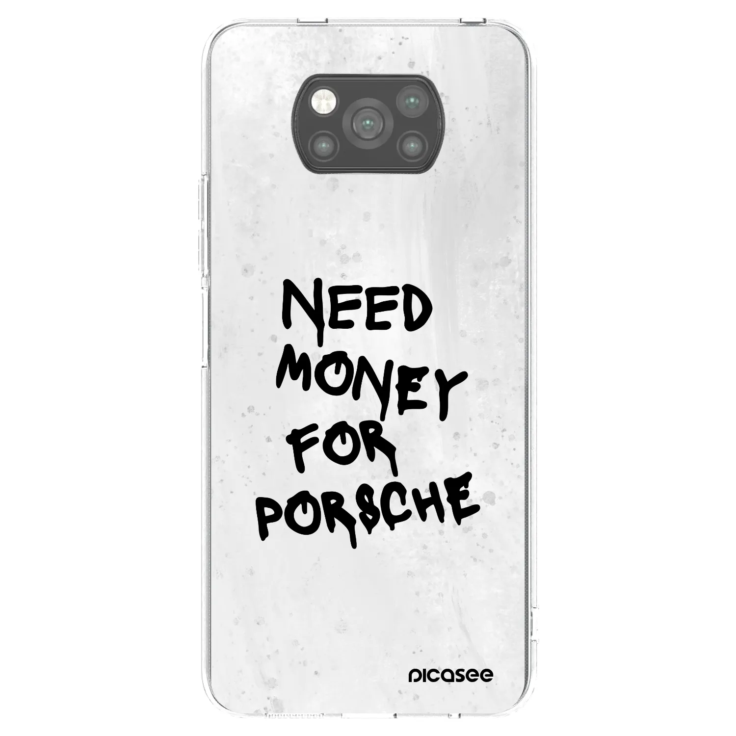 Picasee silikónový čierny obal pre Xiaomi Poco X3 - White Dollar