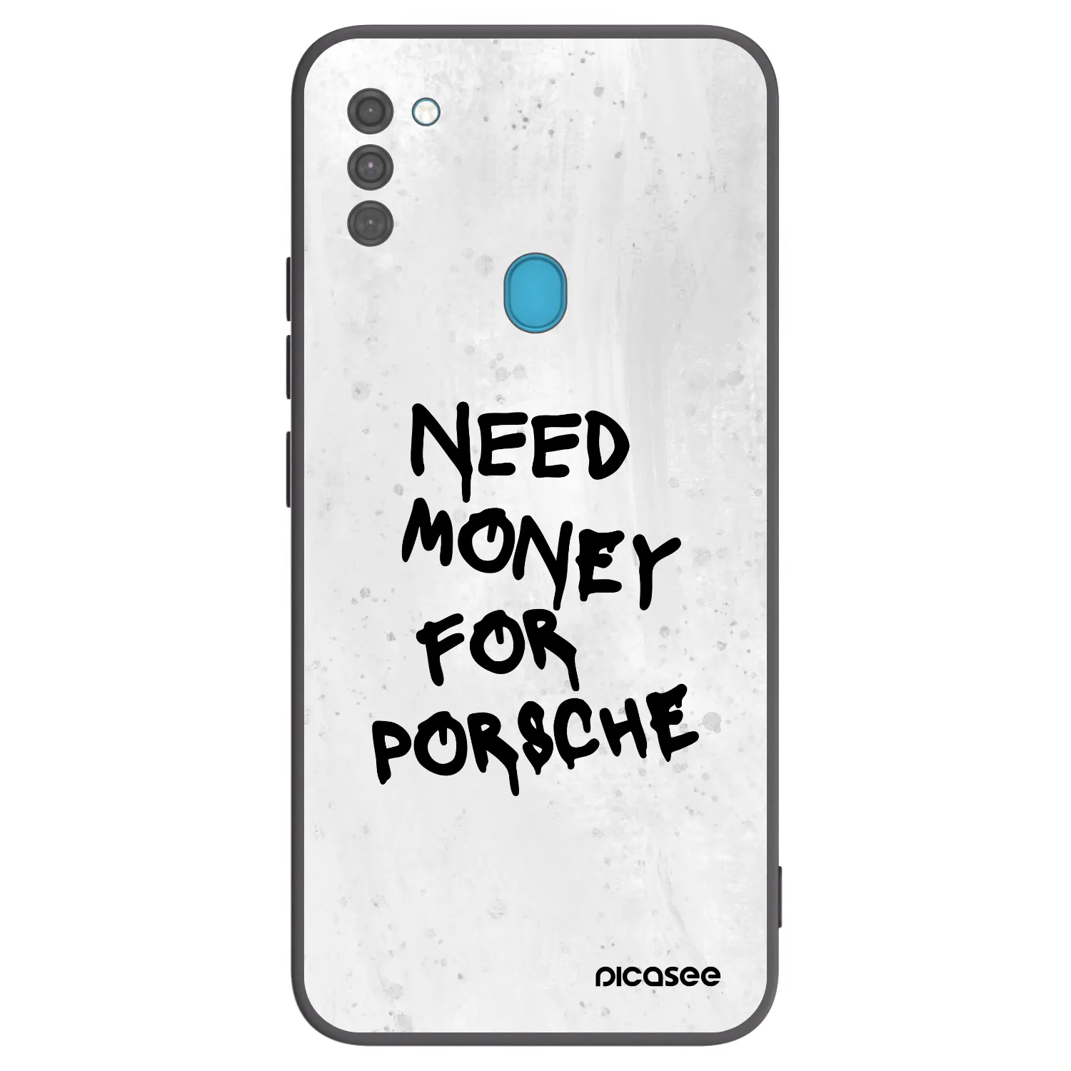 Picasee silikónový čierny obal pre Samsung Galaxy M11 - White Dollar