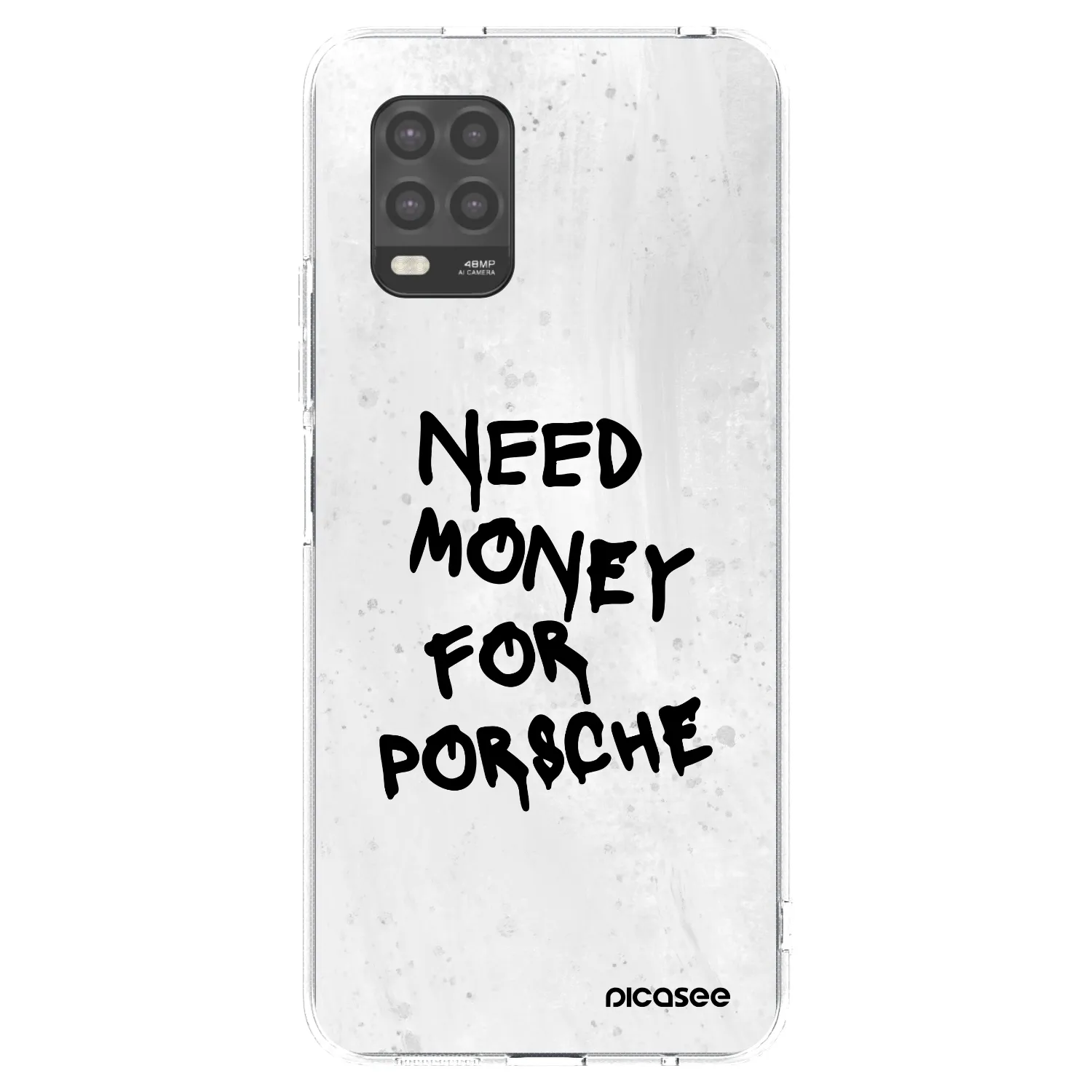 Silikónový prehľadný obal pre Xiaomi Mi 10 Lite - White Dollar