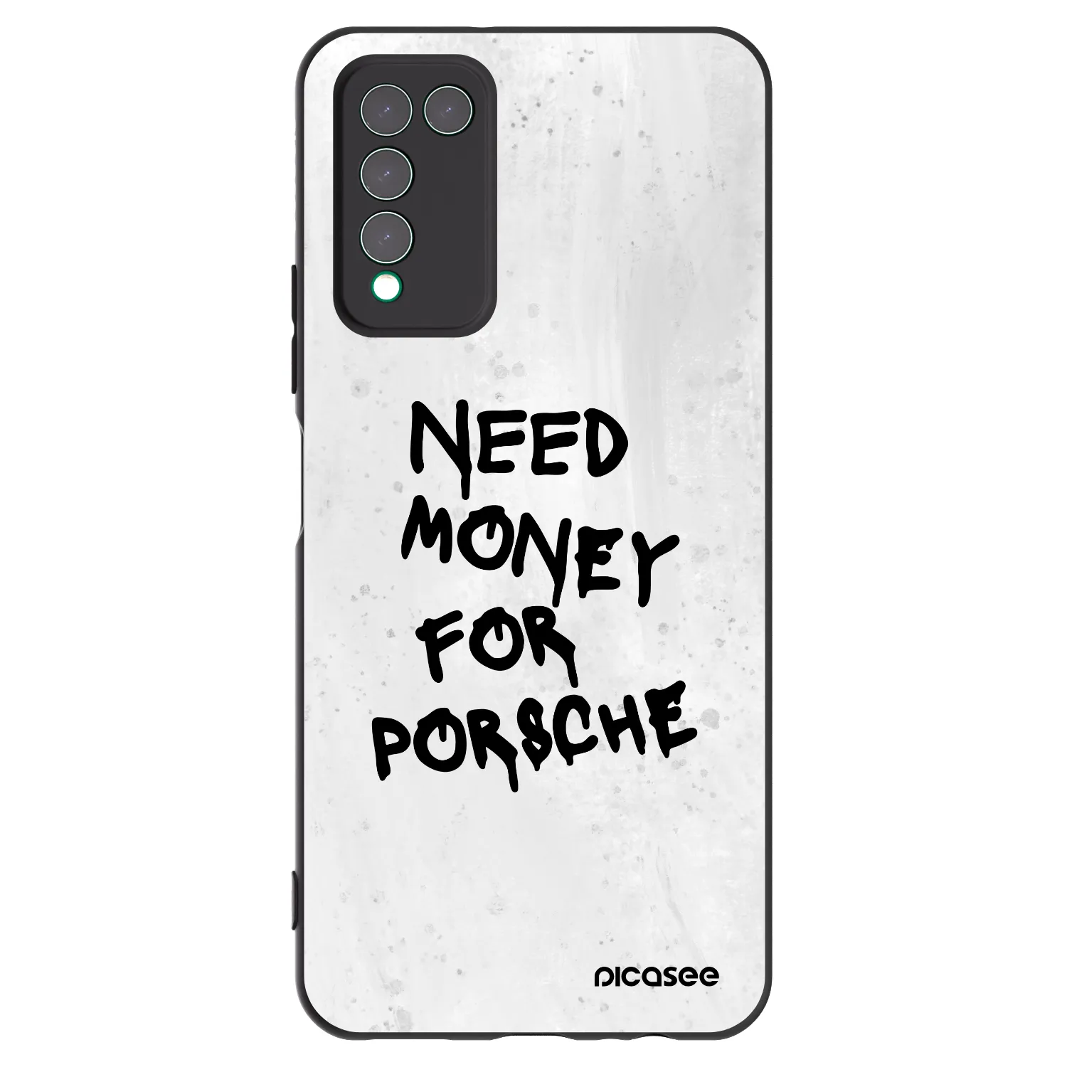 Picasee silikónový čierny obal pre Honor 10X Lite - White Dollar