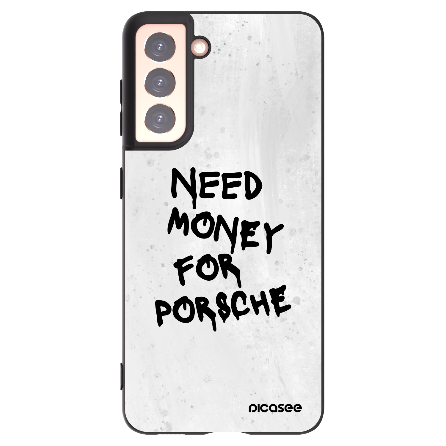 Silikónový čierny obal pre Samsung Galaxy S21 5G G991B - White Dollar