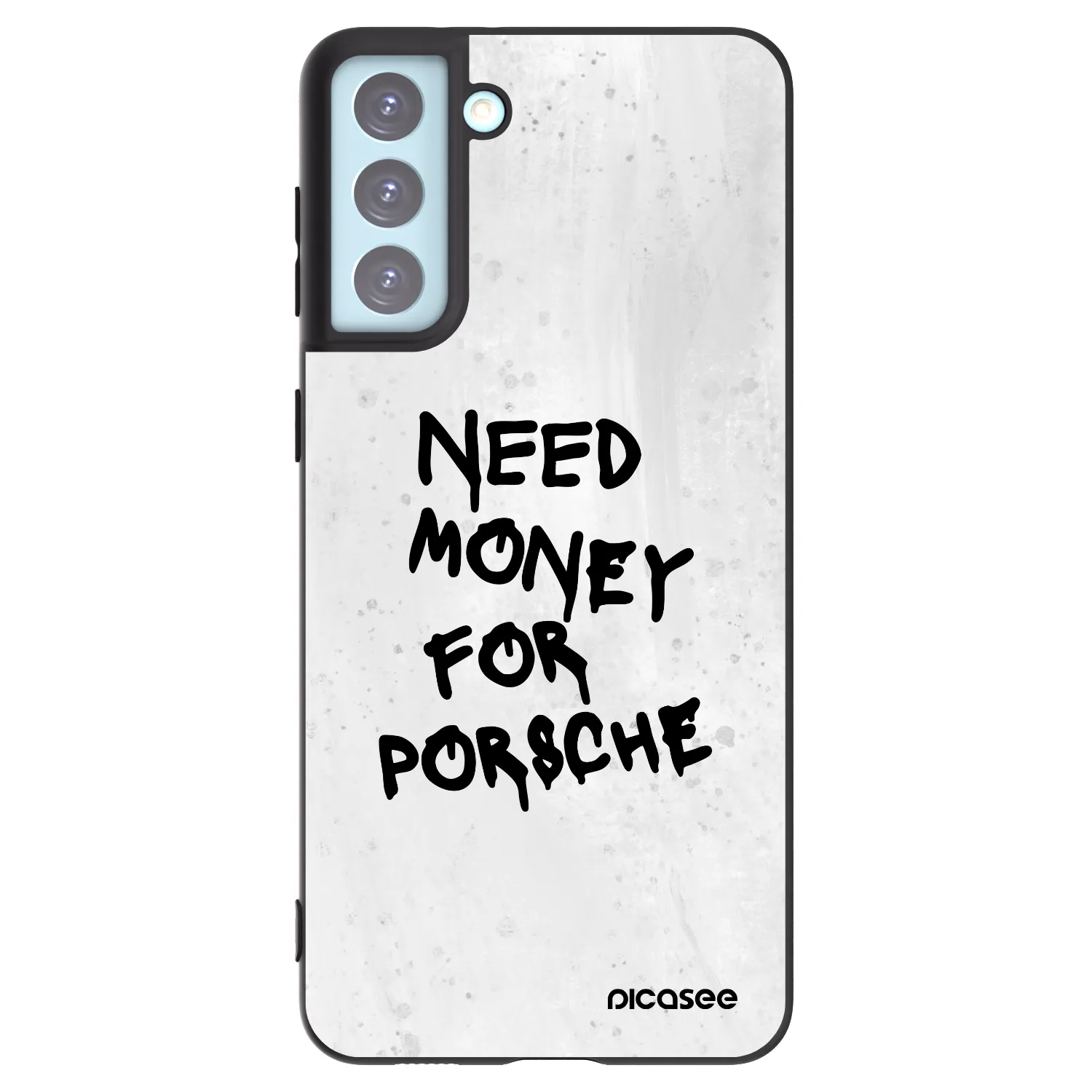 Picasee silikónový čierny obal pre Samsung Galaxy S21+ 5G G996F - White Dollar