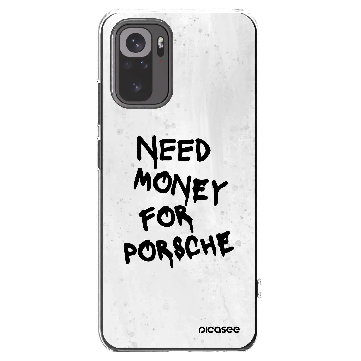 Picasee silikónový prehľadný obal pre Xiaomi Redmi Note 10 - White Dollar