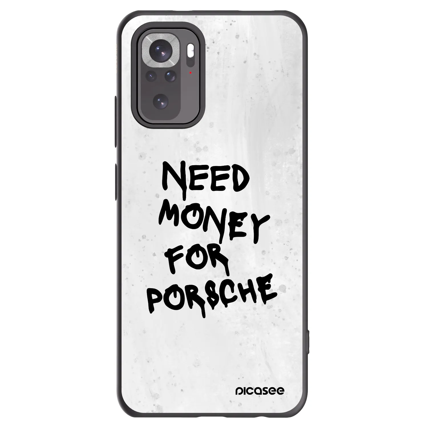 Picasee silikónový čierny obal pre Xiaomi Redmi Note 10 - White Dollar