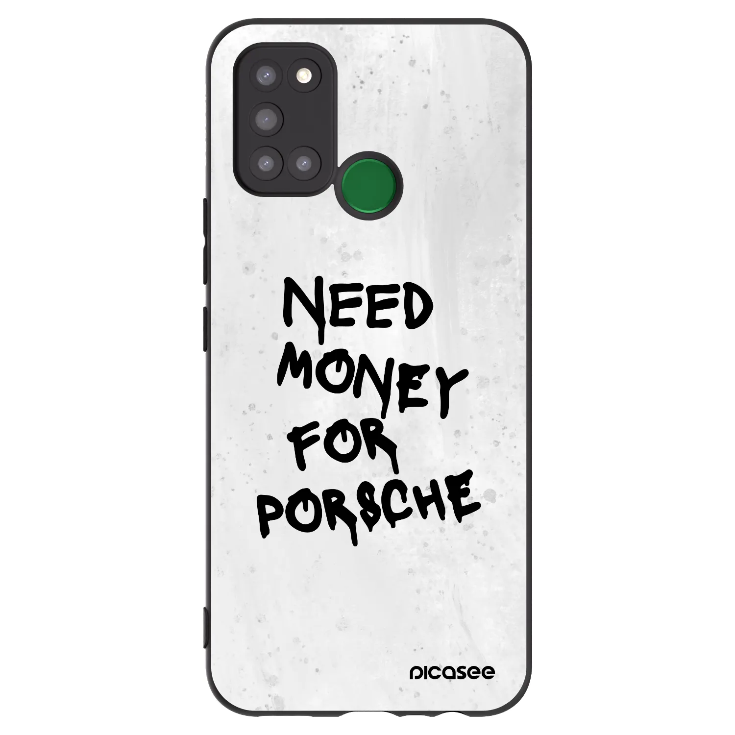 Picasee silikónový čierny obal pre Realme 7i - White Dollar