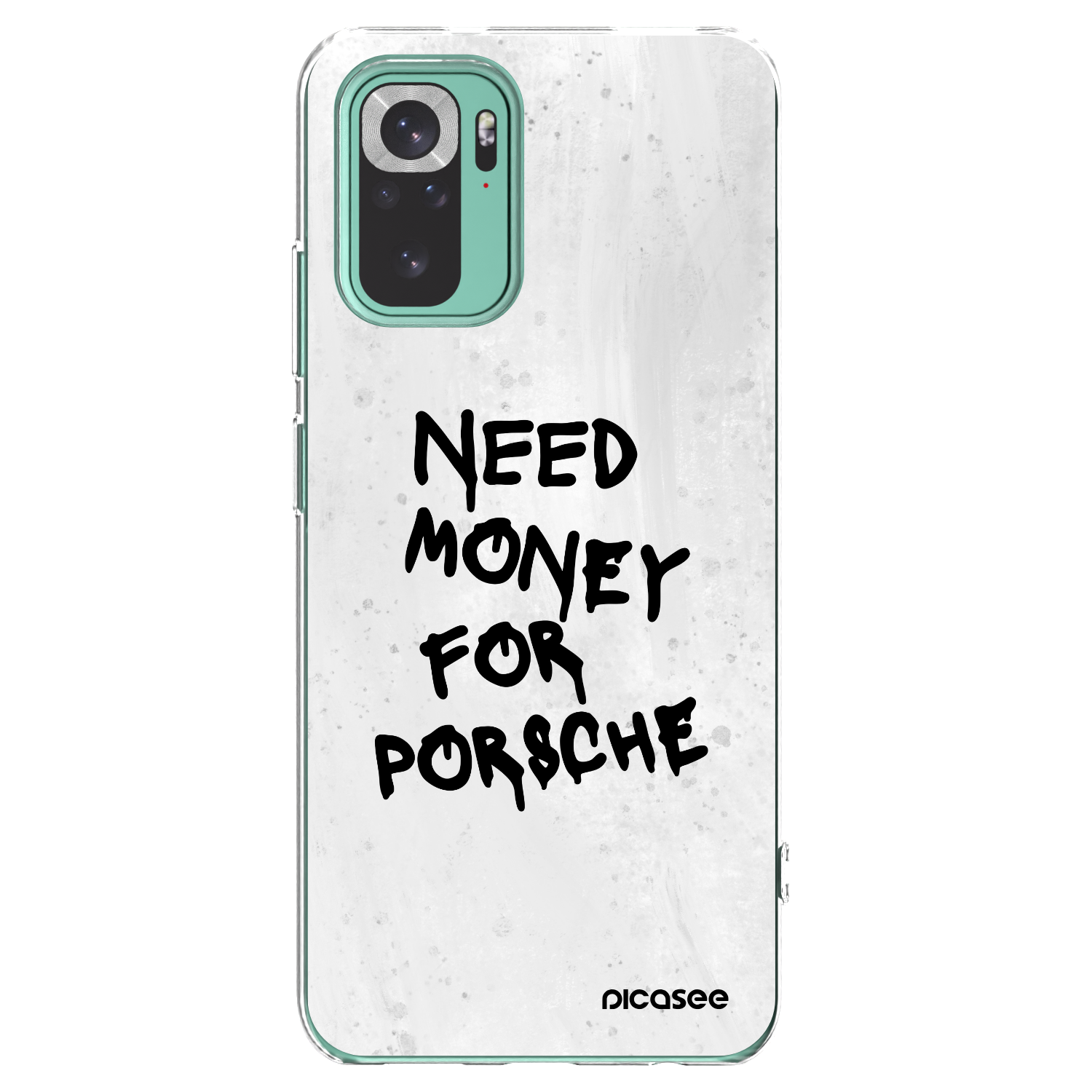 Picasee silikónový prehľadný obal pre Xiaomi Redmi Note 10 Pro - White Dollar