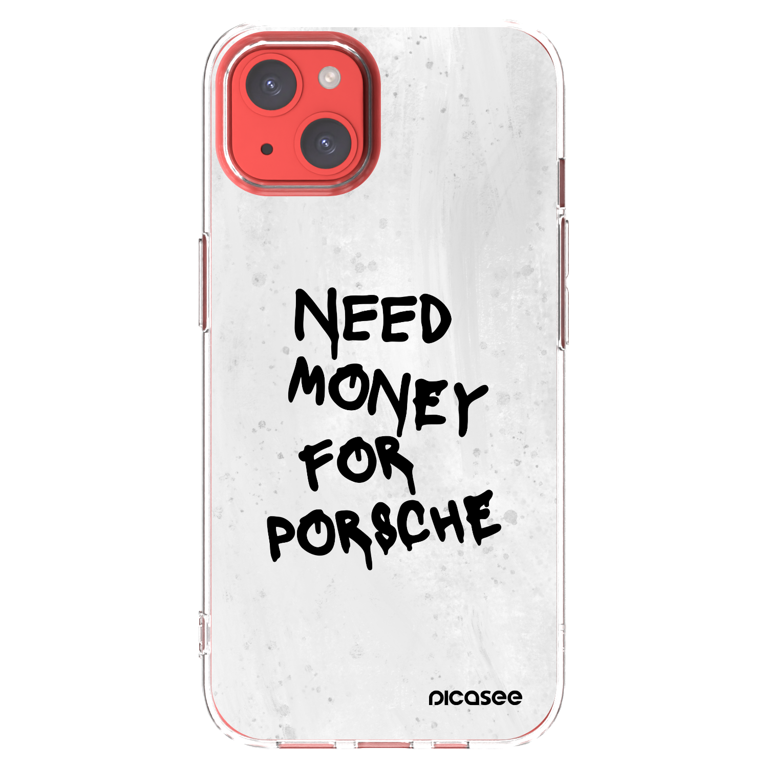Picasee silikónový prehľadný obal pre Apple iPhone 13 - White Dollar