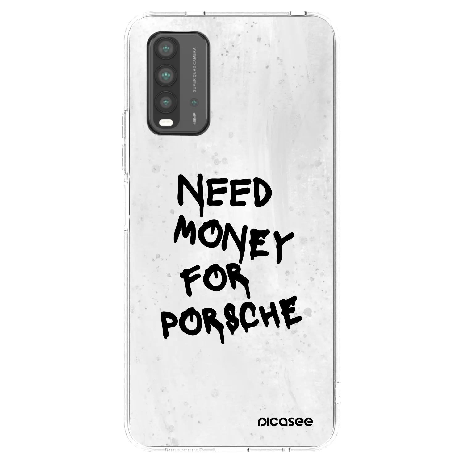 Picasee silikónový čierny obal pre Xiaomi Redmi 9T - White Dollar