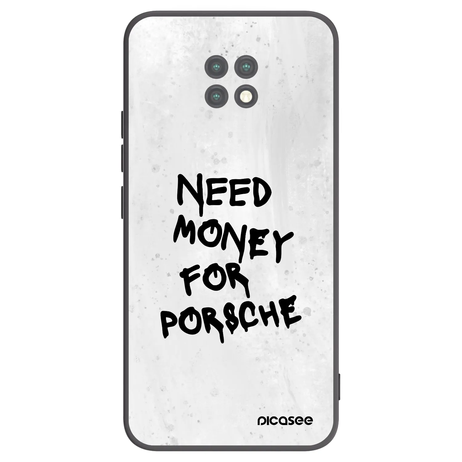 Picasee silikónový čierny obal pre Xiaomi Redmi Note 9T - White Dollar