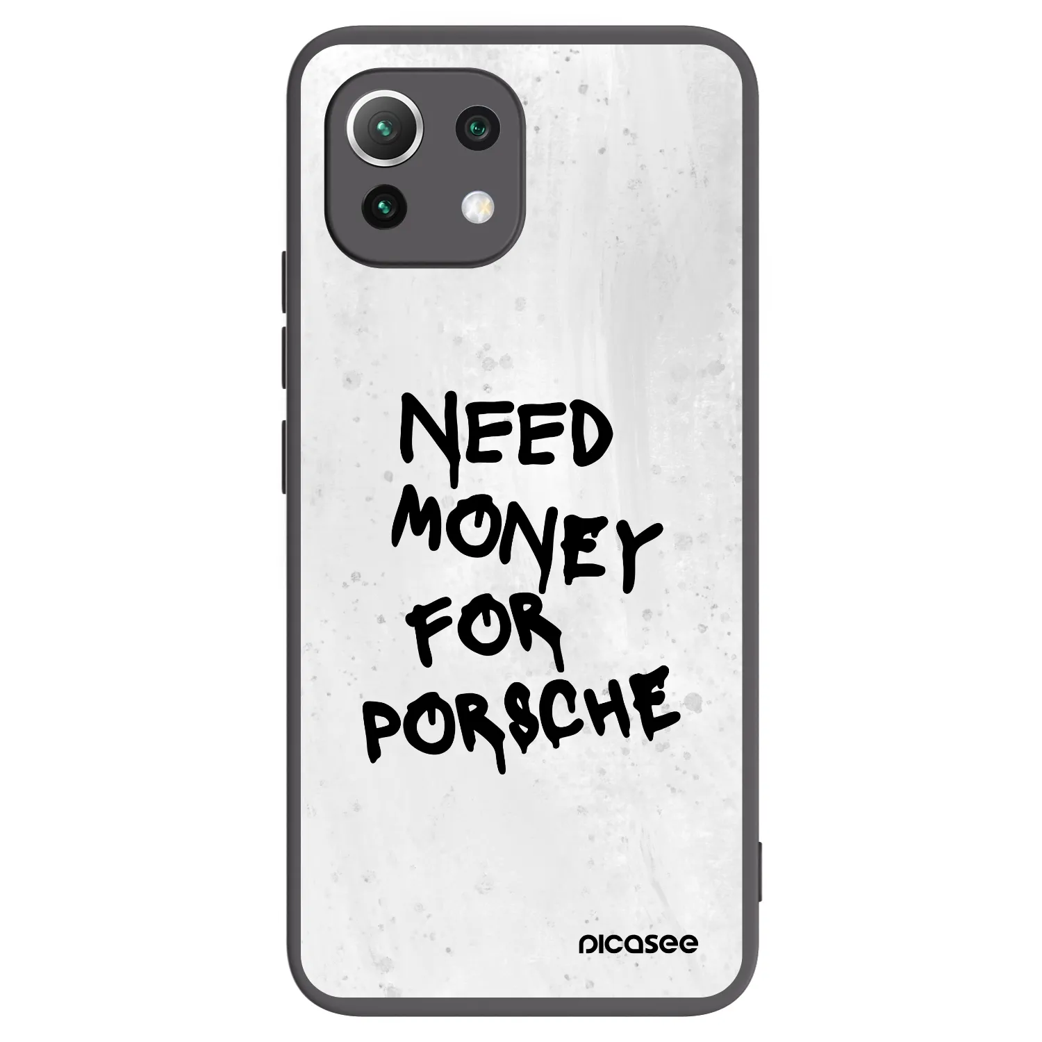 Picasee silikónový čierny obal pre Xiaomi 11 Lite 5G NE - White Dollar