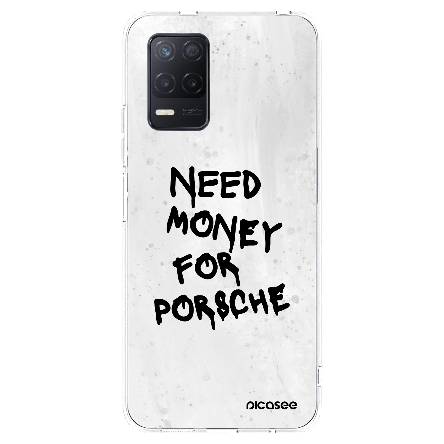 Picasee silikónový prehľadný obal pre Realme 8 5G - White Dollar