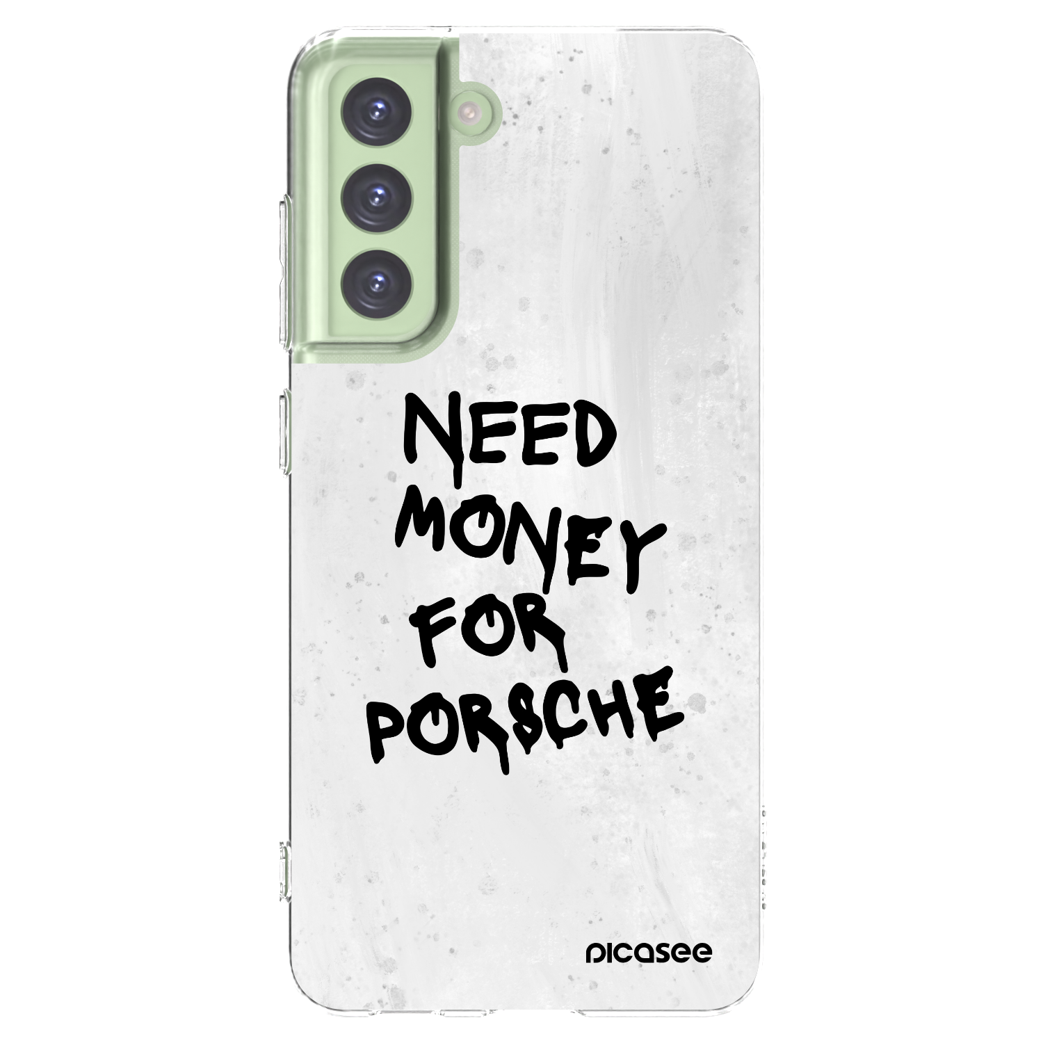 Picasee silikónový prehľadný obal pre Samsung Galaxy S21 FE 5G - White Dollar