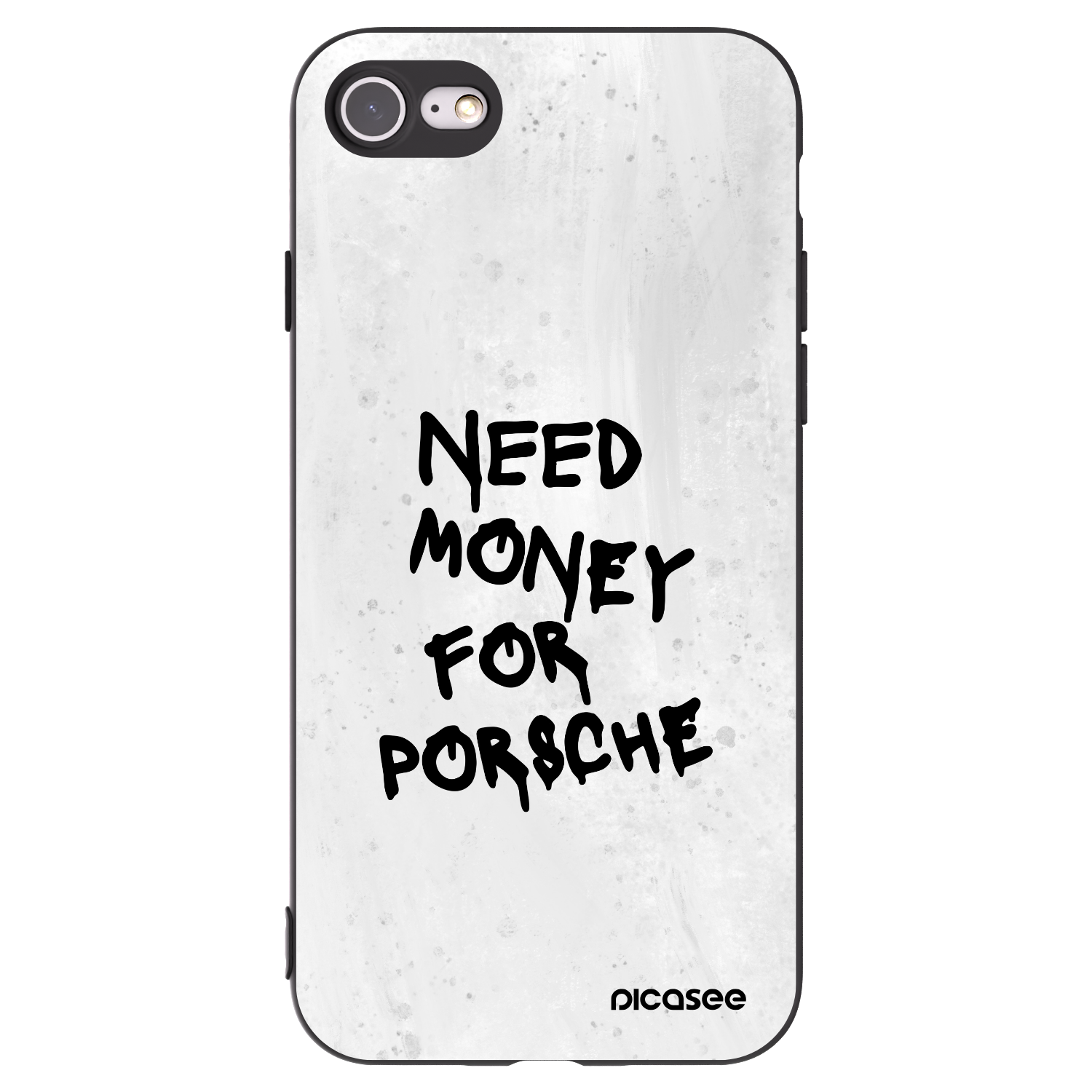 Picasee silikónový čierny obal pre Apple iPhone SE 2022 - White Dollar