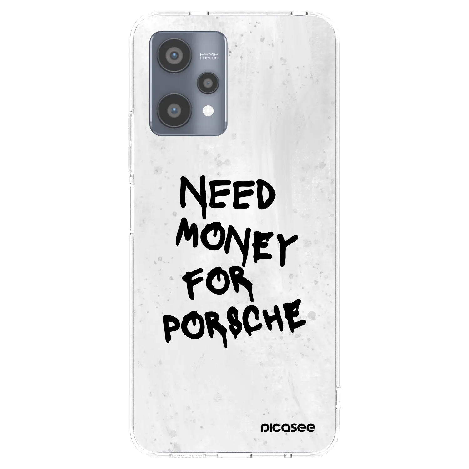 Picasee silikónový prehľadný obal pre Realme 9 Pro 5G - White Dollar