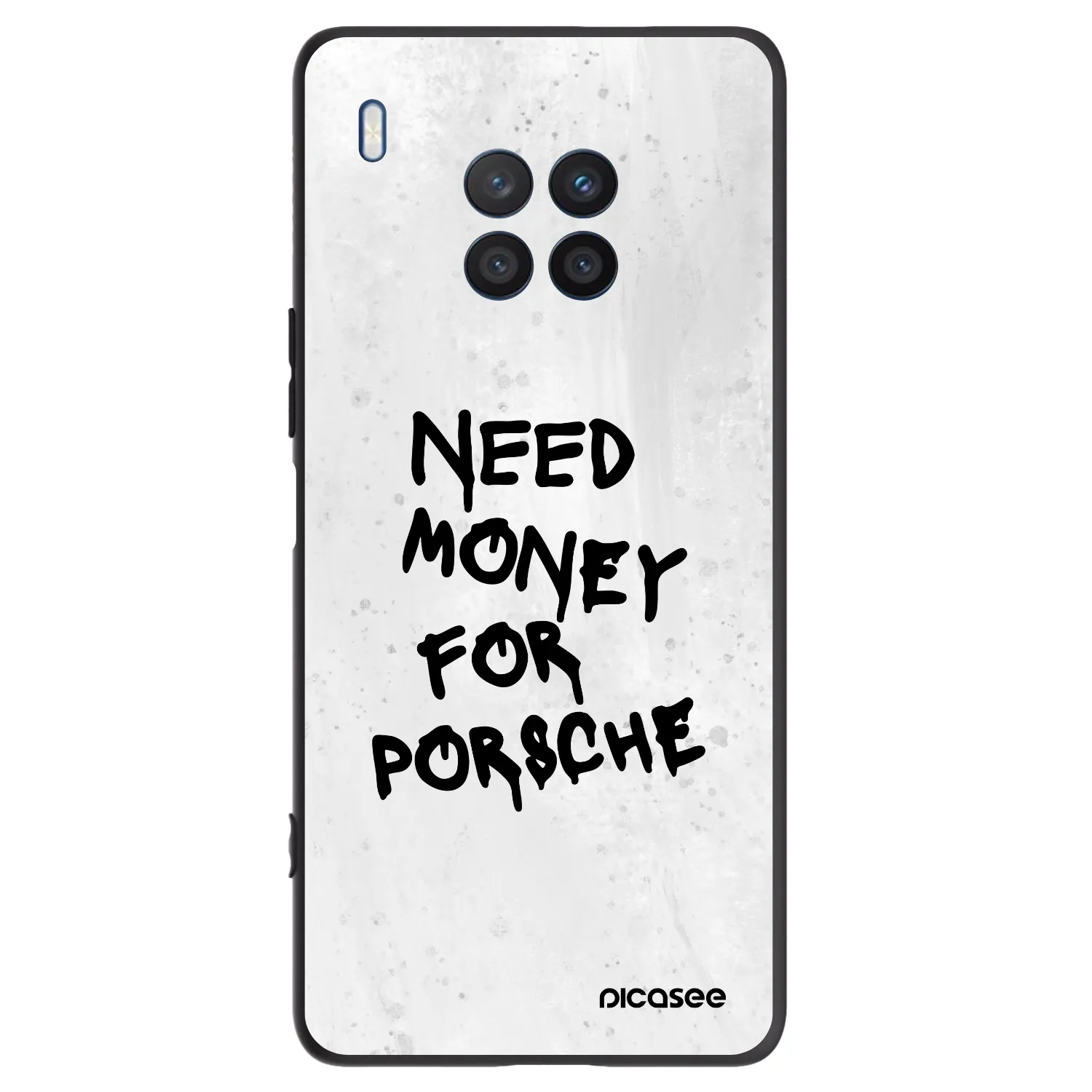 Picasee silikónový čierny obal pre Honor 50 Lite - White Dollar