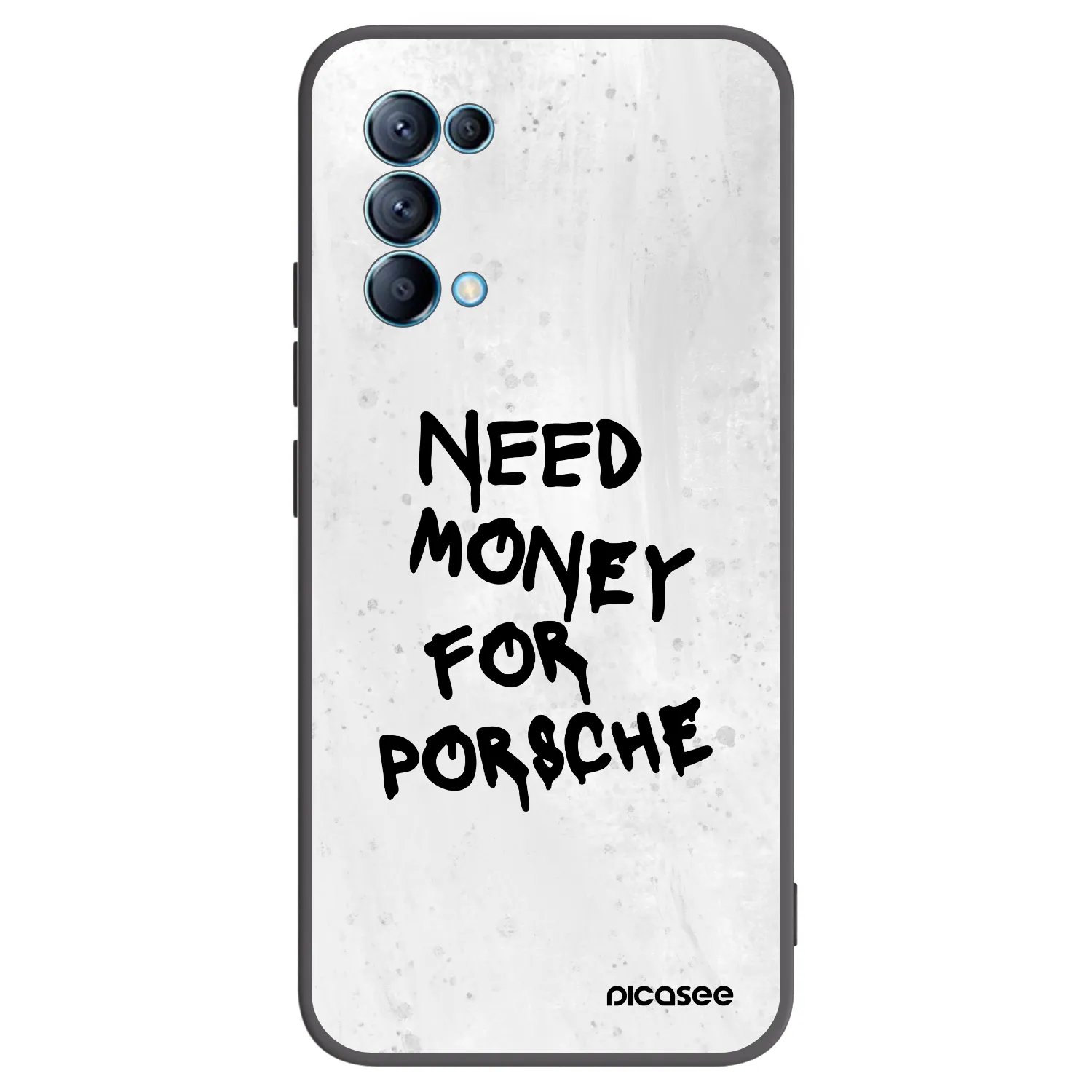 Picasee silikónový čierny obal pre OPPO Reno 5 5G - White Dollar