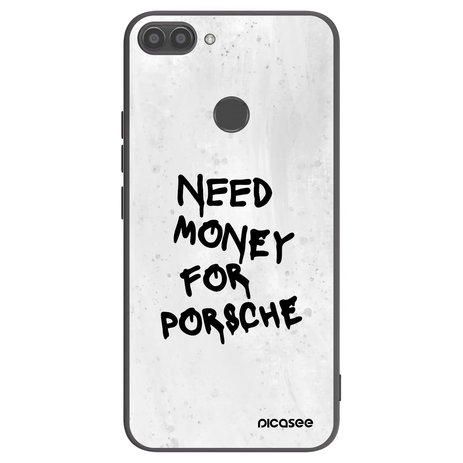 Picasee silikónový čierny obal pre Huawei P Smart - White Dollar