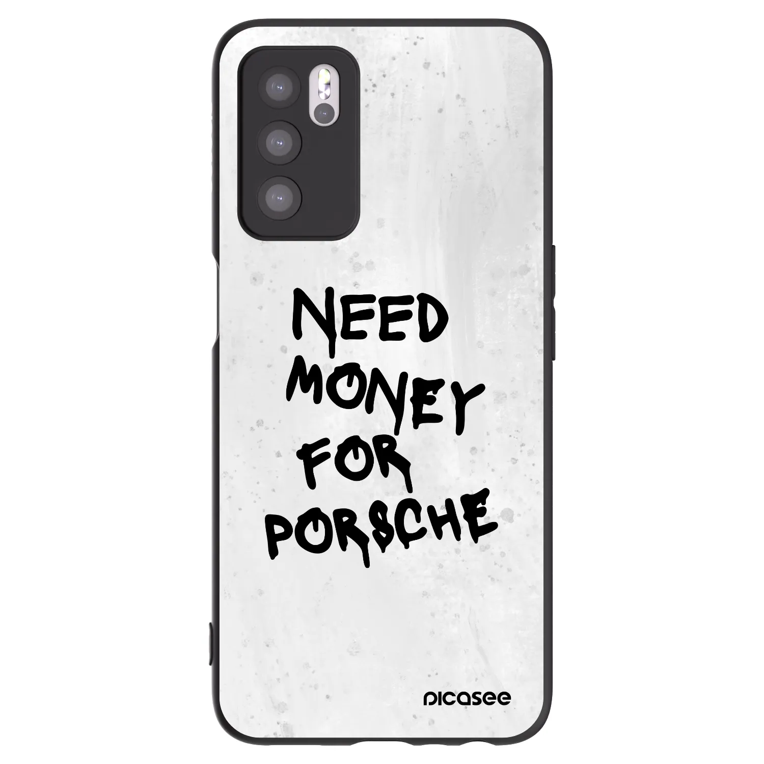 Picasee silikónový čierny obal pre OPPO A16s - White Dollar