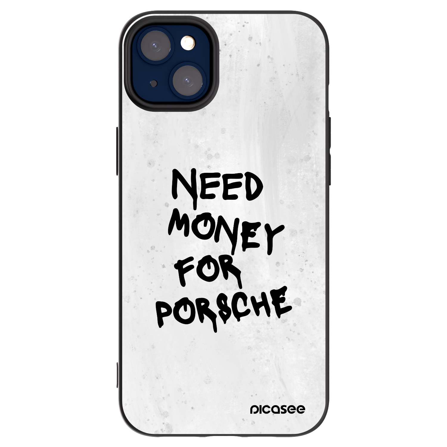 Picasee silikónový čierny obal pre Apple iPhone 14 Plus - White Dollar