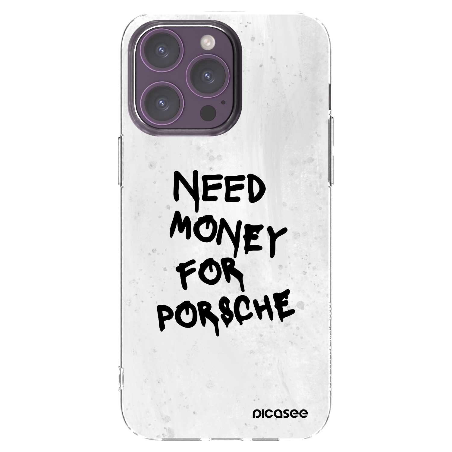 Picasee silikónový prehľadný obal pre Apple iPhone 14 Pro Max - White Dollar