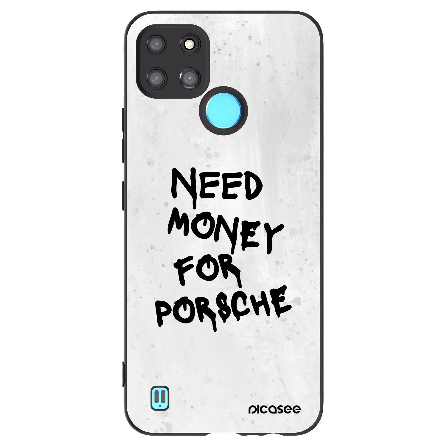 Picasee silikónový čierny obal pre Realme C21Y - White Dollar