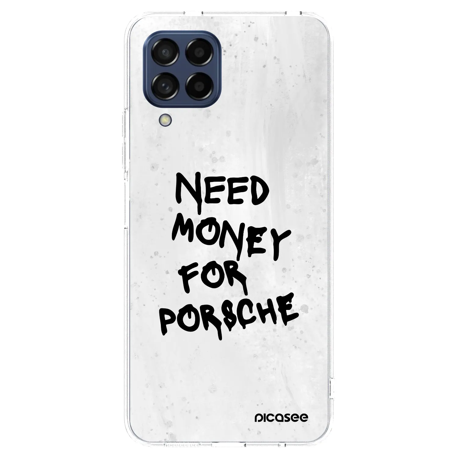 Picasee silikónový prehľadný obal pre Samsung Galaxy M53 5G - White Dollar
