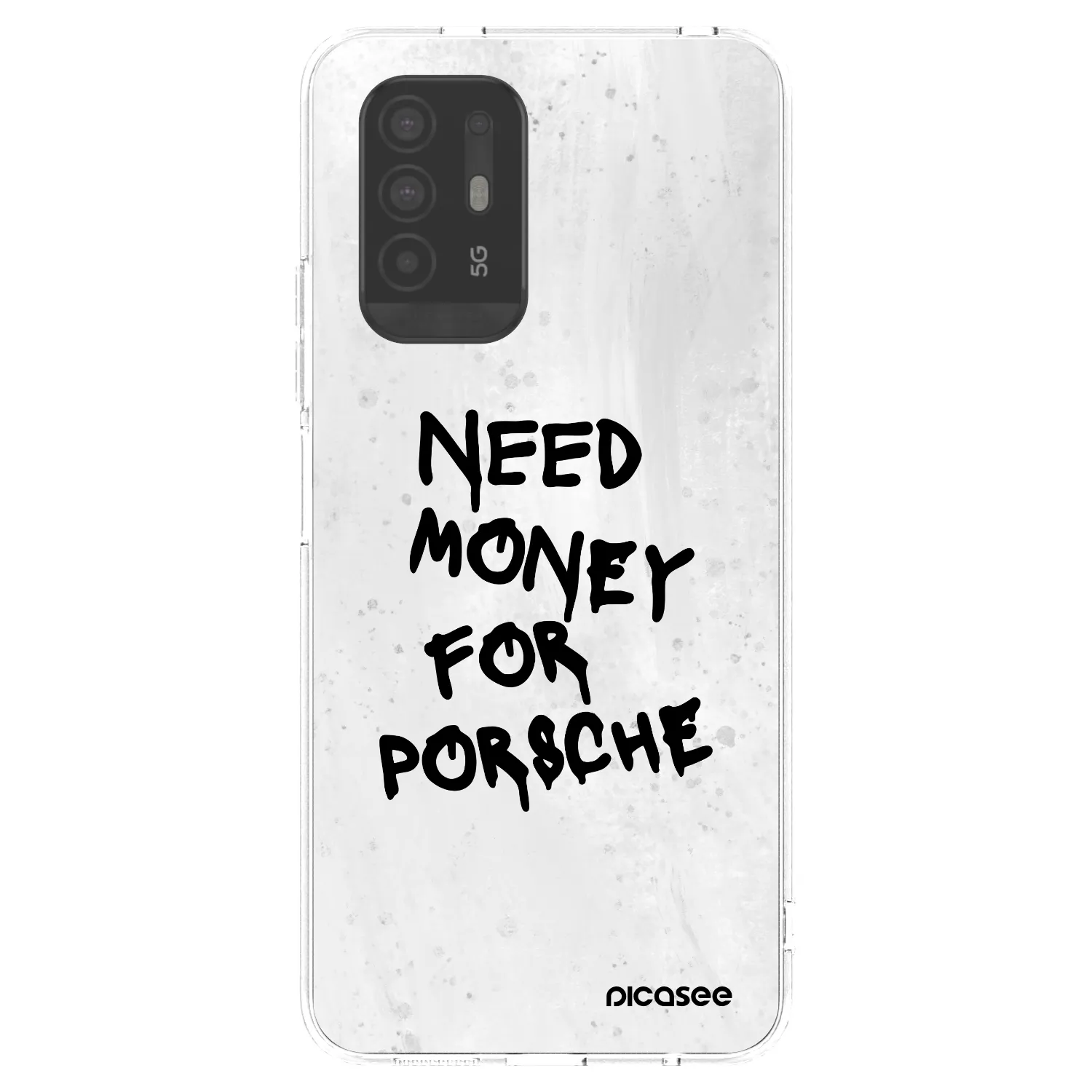 Picasee silikónový prehľadný obal pre OPPO A94 5G - White Dollar