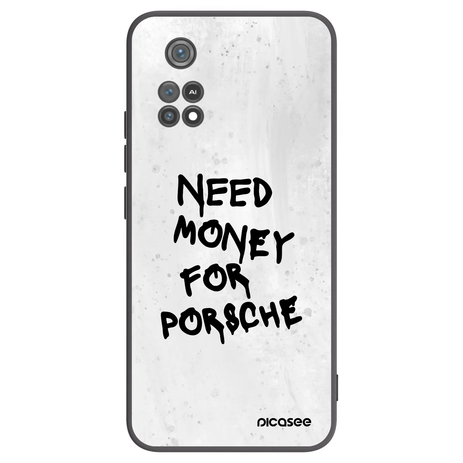 Picasee silikónový čierny obal pre Xiaomi Poco M4 Pro - White Dollar