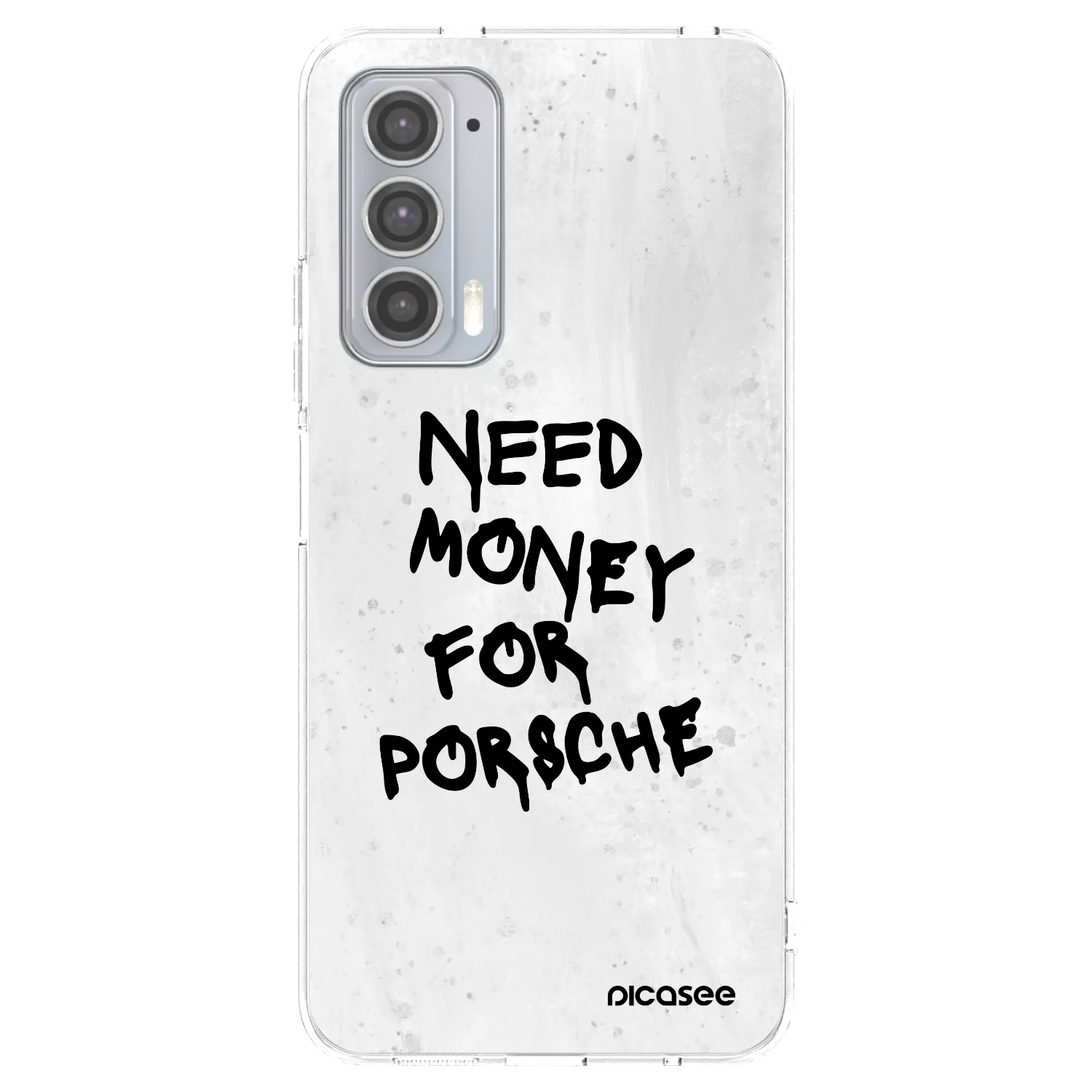 Picasee silikónový prehľadný obal pre Motorola Edge 20 - White Dollar
