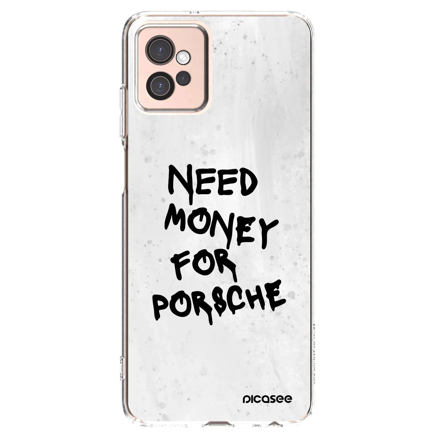 Picasee silikónový prehľadný obal pre Motorola Moto G32 - White Dollar