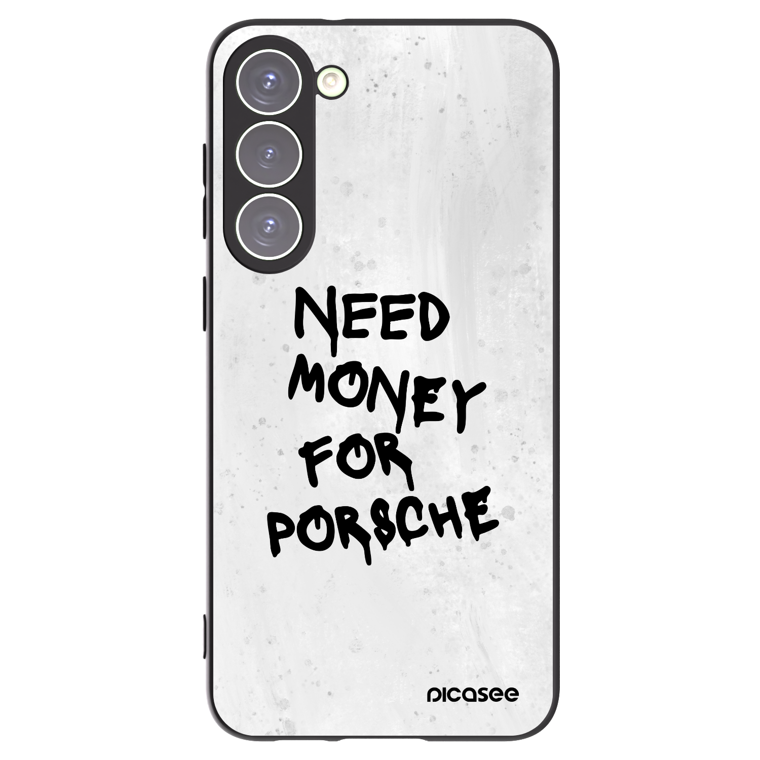 Picasee silikónový čierny obal pre Samsung Galaxy S23+ 5G - White Dollar