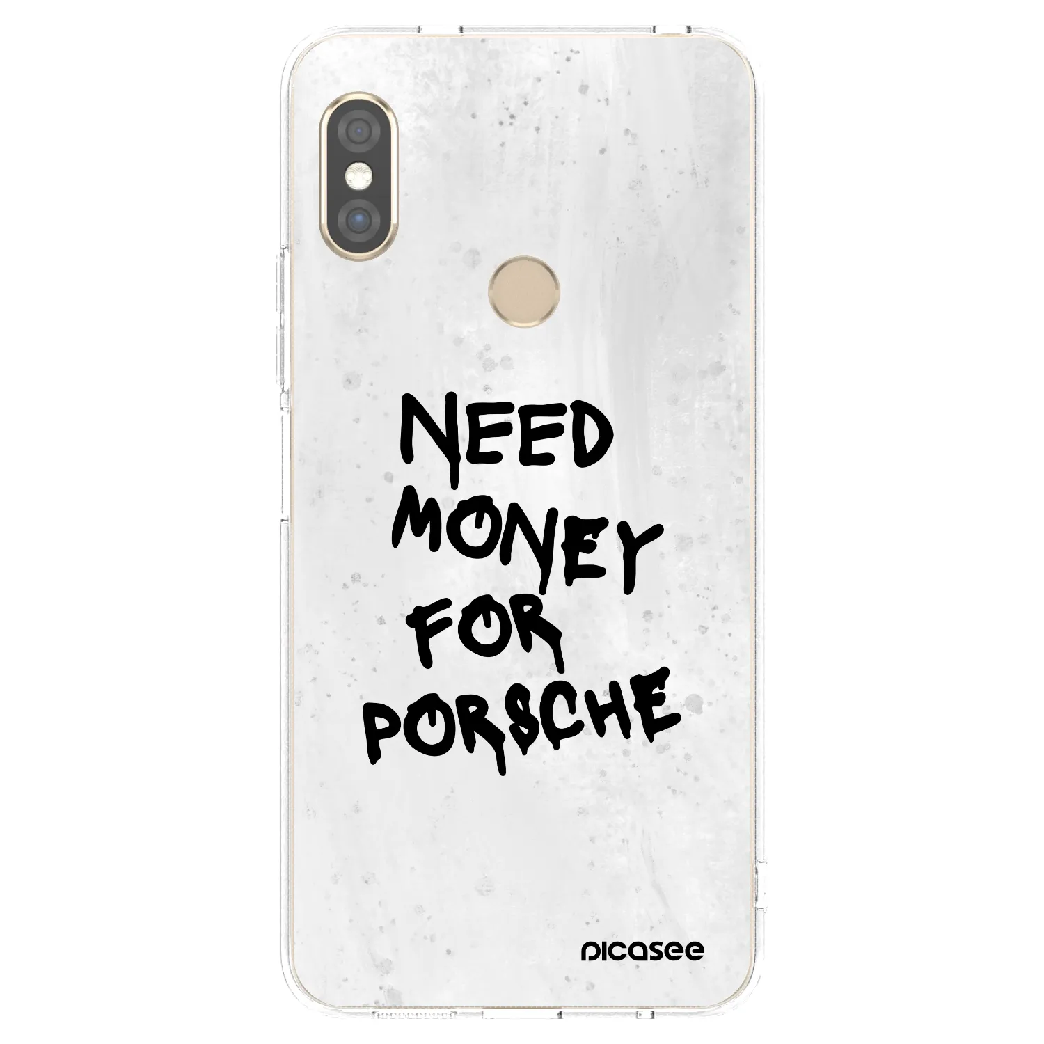 Picasee silikónový prehľadný obal pre Xiaomi Redmi Note 5 Global - White Dollar