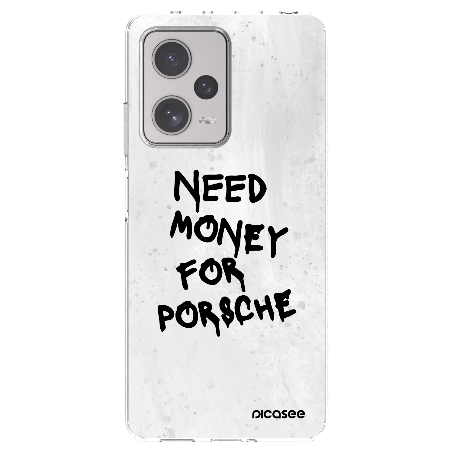 Picasee silikónový prehľadný obal pre Xiaomi Redmi Note 12 Pro+ 5G - White Dollar
