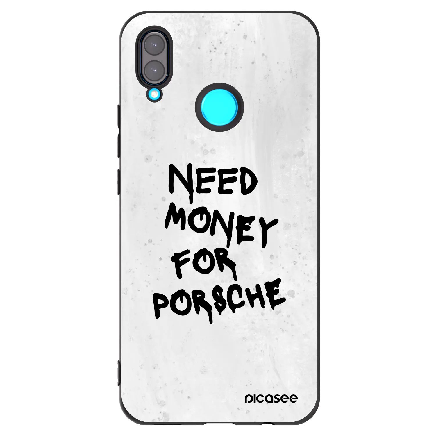 Picasee silikónový čierny obal pre Huawei Nova 3 - White Dollar