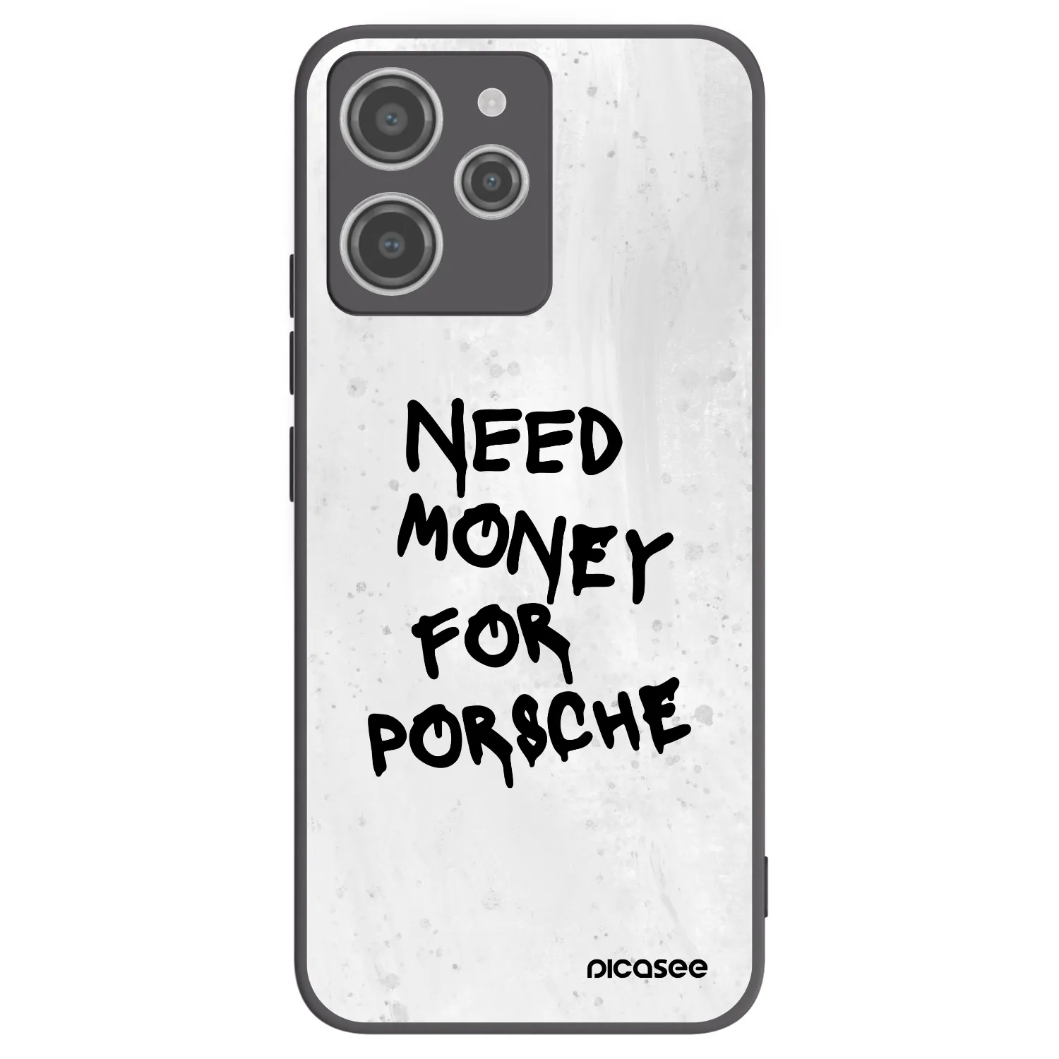 Silikónový čierny obal pre Xiaomi Redmi 12 4G - White Dollar