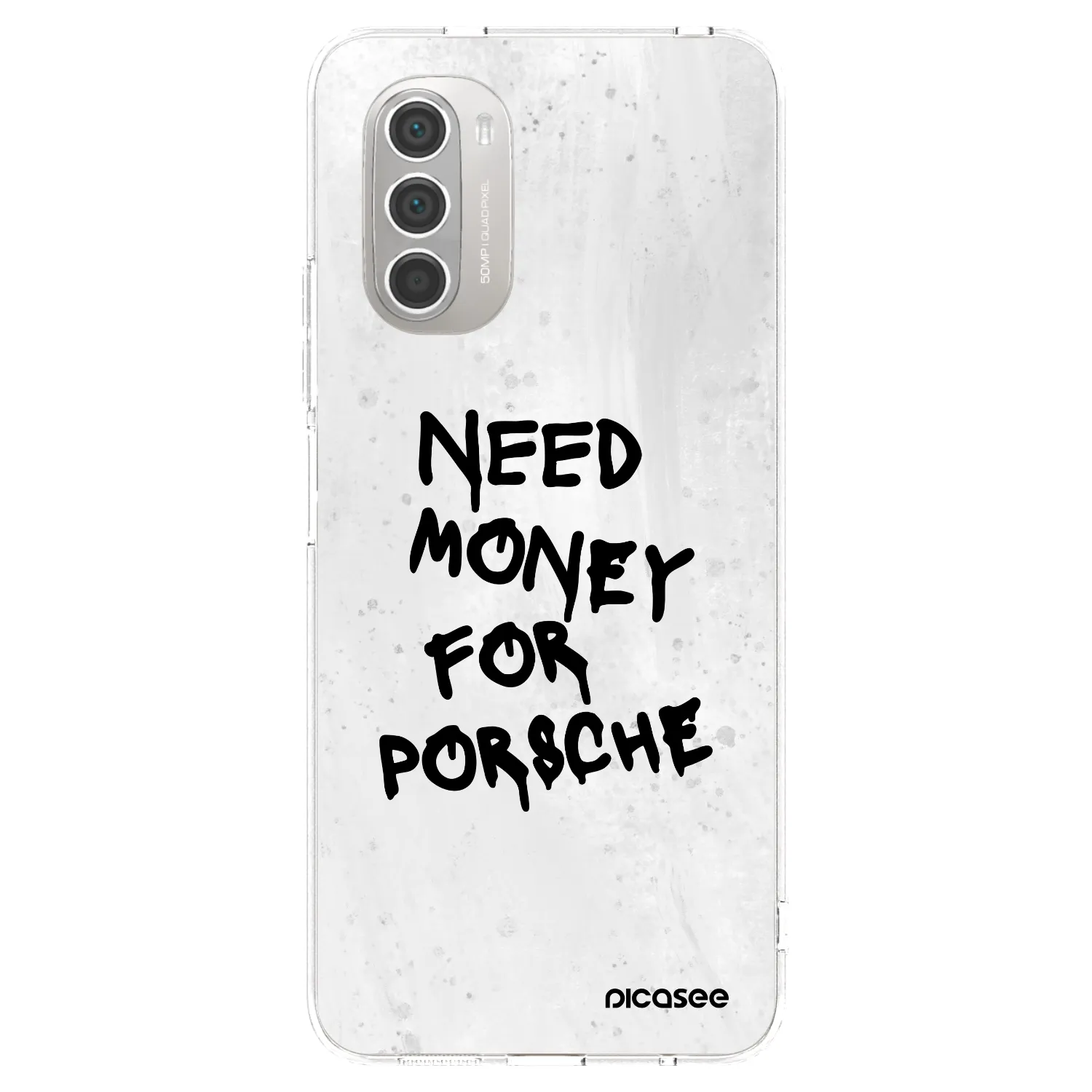 Picasee silikónový prehľadný obal pre Motorola Moto G51 - White Dollar