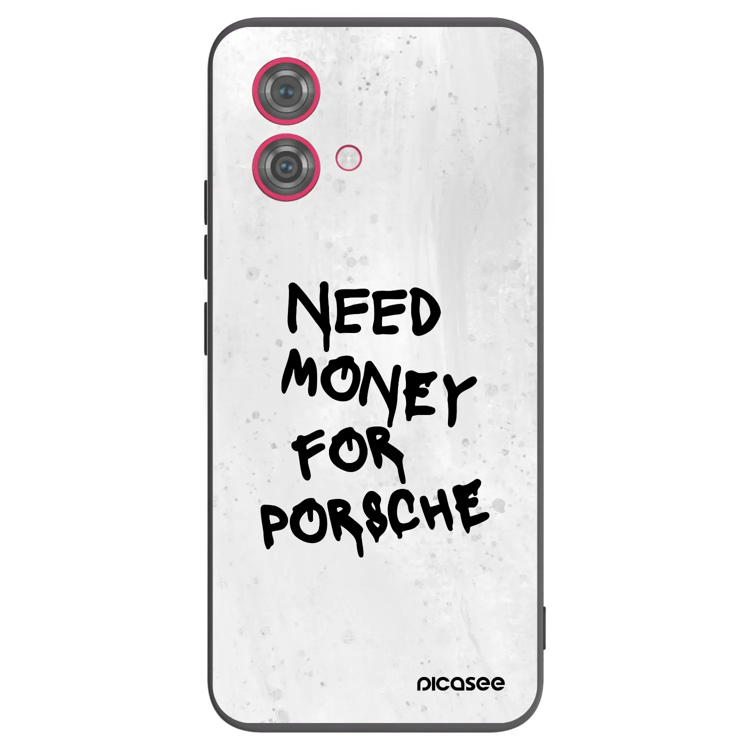 Silikónový čierny obal pre Motorola Moto G84 5G - White Dollar