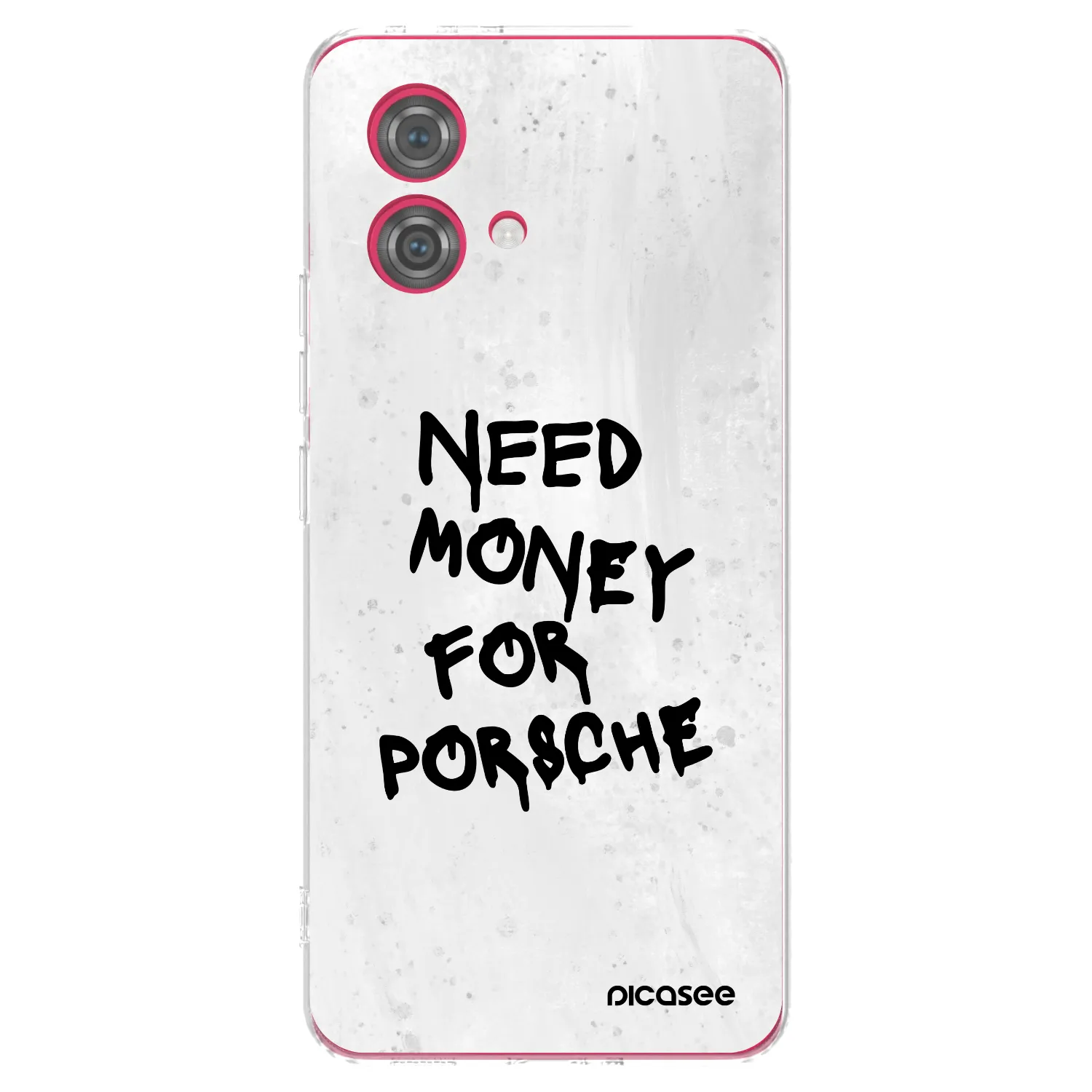 Silikónový prehľadný obal pre Motorola Moto G84 5G - White Dollar