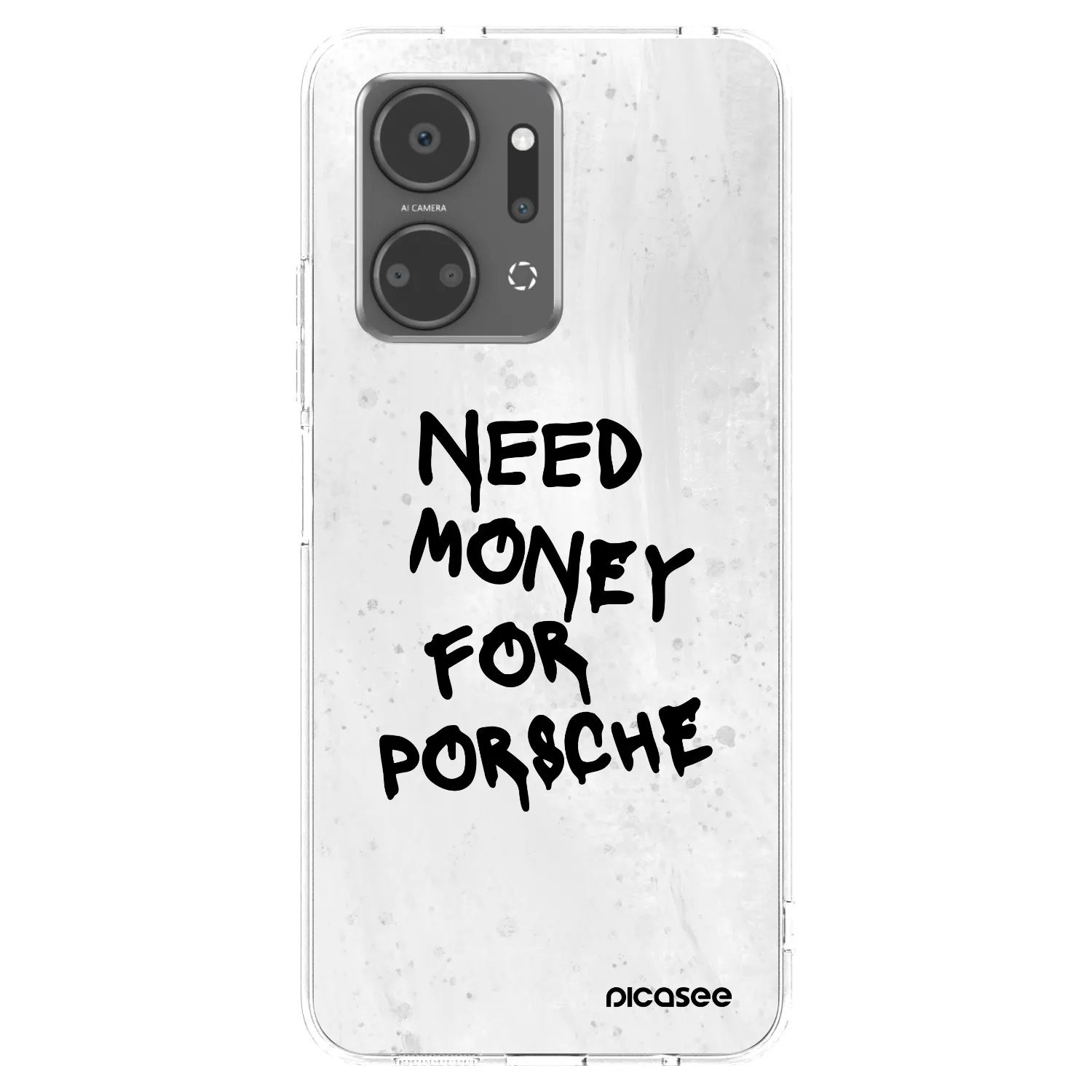 Picasee silikónový prehľadný obal pre Honor X7a - White Dollar