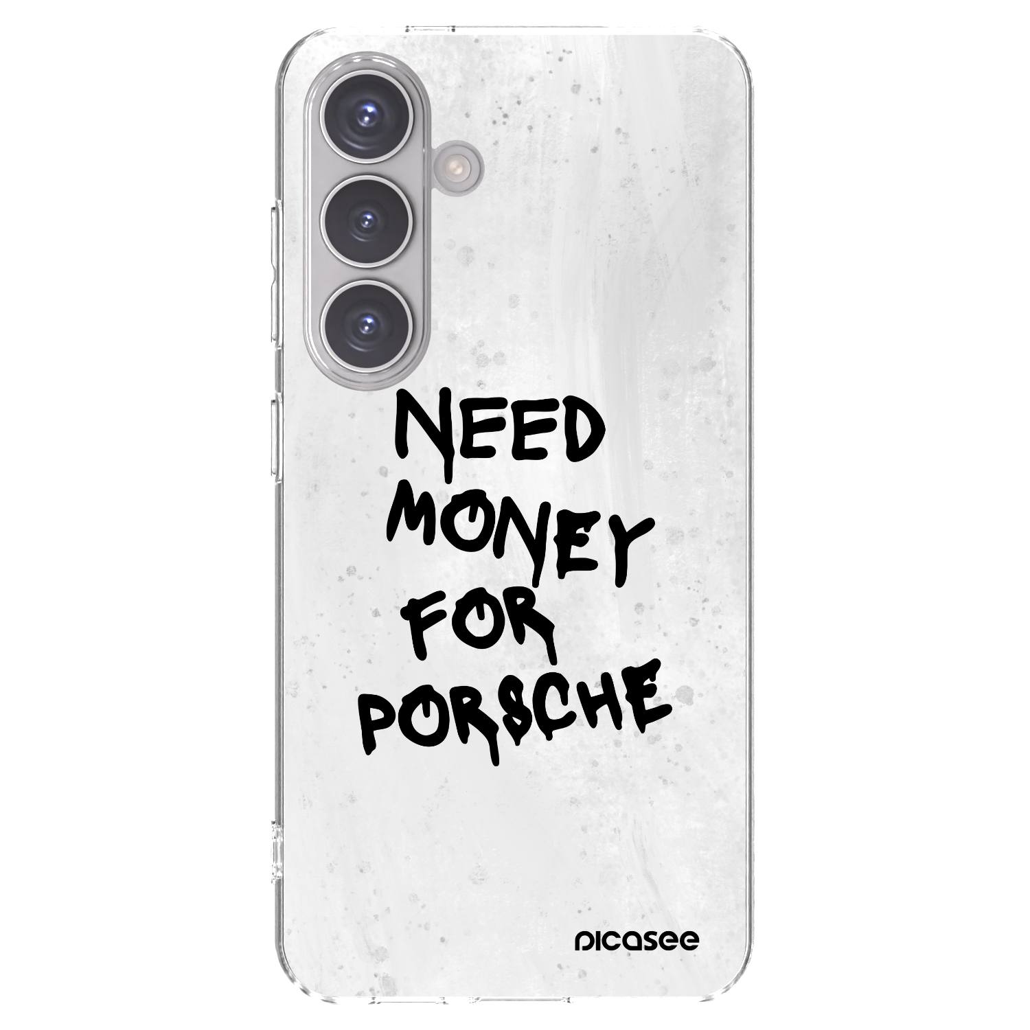 Picasee silikónový prehľadný obal pre Samsung Galaxy S24 S921B 5G - White Dollar