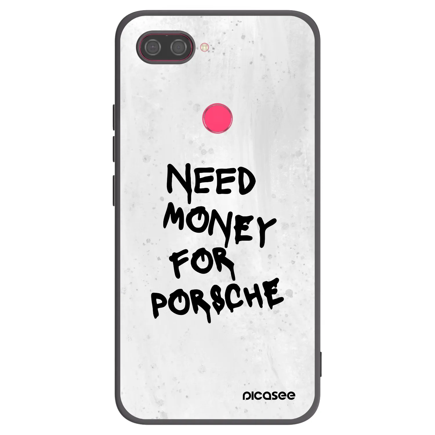 Picasee silikónový čierny obal pre Xiaomi Mi 8 Lite - White Dollar