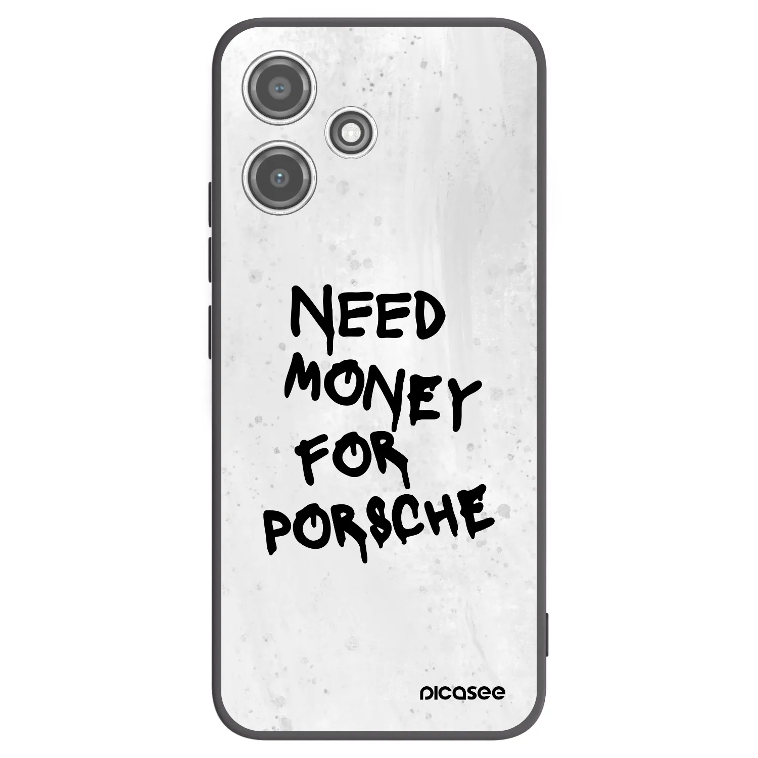 Picasee silikónový čierny obal pre Xiaomi Redmi 12 5G - White Dollar